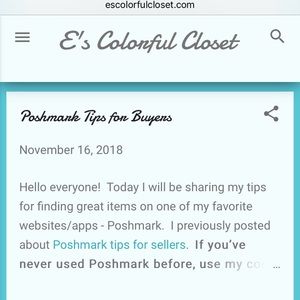 New to Posh? Check out my blog for tips!